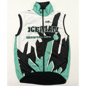 louis garneau cycling jersey Men SMALL Ice Man Gary Fisher Full Zip Up Vest